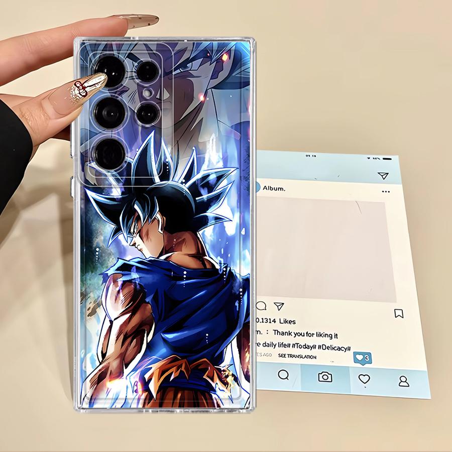 Pouzdro Dragon Ball Goku pro Samsung Galaxy S25 Edge S24 Note 20 Ultra 10 S21 S23 Ultra S20 Plus S26 S22 FE Kryt na telefon