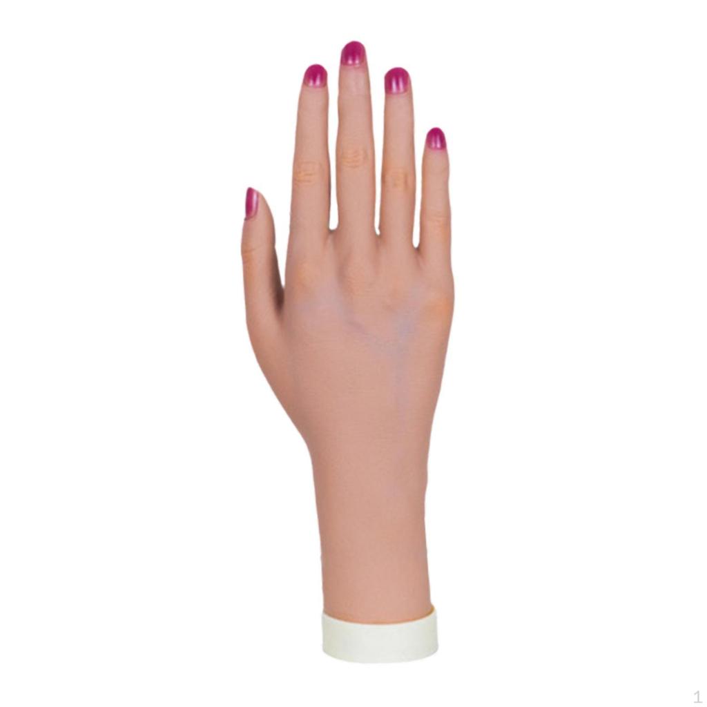 Mannequin Hand Jewelry Display Holder, Flexible Bendable Practice for Acrylic Nails,