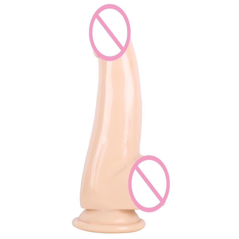 Mixed Color Crystal Anal Plug Penis Women's Transparent Masturbation Stick plus-Sized Small and Medium Color Simulation Dildo Cannon