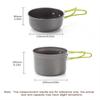 Camping Picnic Barbecue Pot With Single Picnic Portable Folding Pot Outdoor Pot Set 1-2 Person