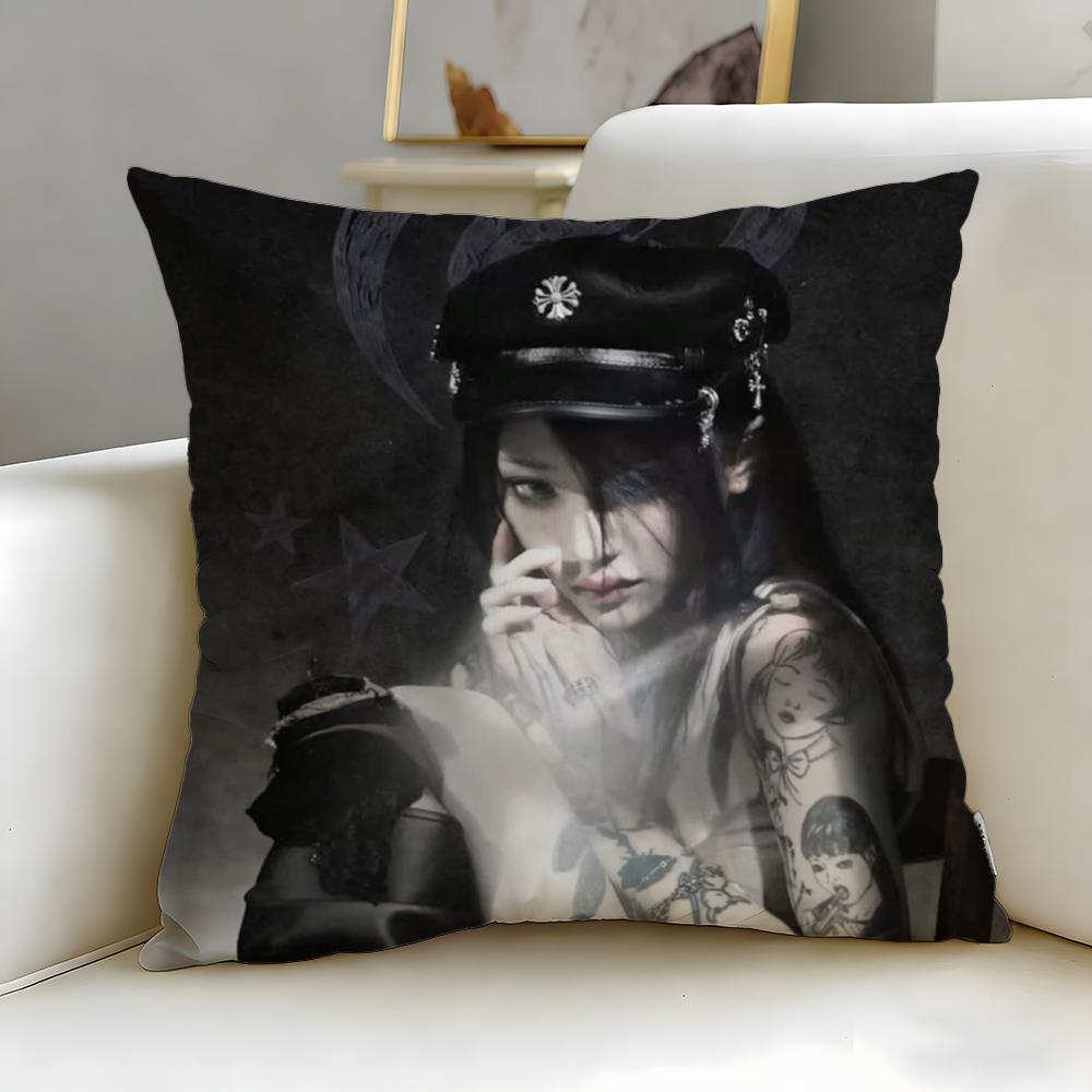 Fashion Yyeuleable Cushion Cover Soft EasyWash Pillow Case Versatile for Couch Bed Travel and Office