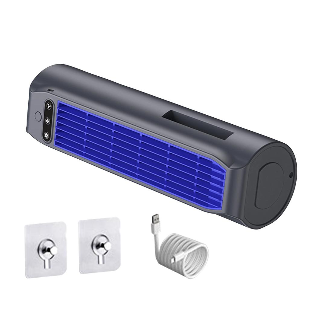 Rechargeable Cross Fan for Desk and Wall Mount - USB Powered Portable Fan for Home