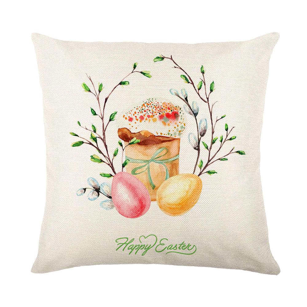 Easter Pillowcase Holiday Decoration Pillowcase Sofa Cushion Pillowcase