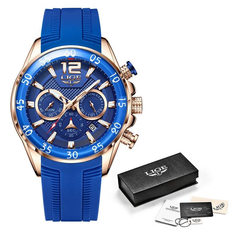 Fashion Men Watches Sport Quartz Watch Man Brand Luxury Wristwatches Chronograph Waterproof Casual Clock Montre Homme