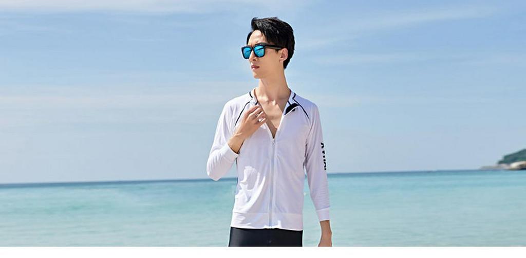 Men's Long Sleeve and Pants Snorkeling Wetsuit Set - Customizable Jellyfish Protection.