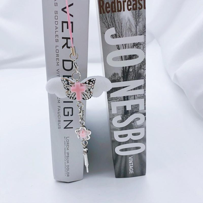 Y2k Style Phone Lanyard Strap Cute Bag Charm Phone Pendant Anti Lost Phone Chain Alloy Material Suitable for Phone Bag