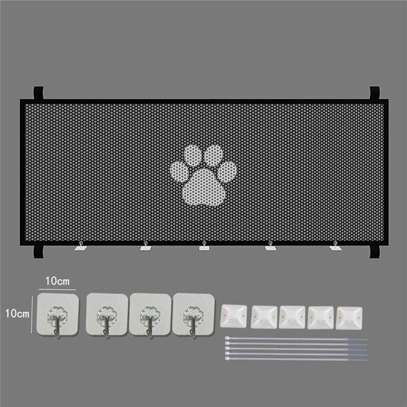 Porte-moustiquaire rétractable ABIY Barrière d'encadrement de porte Barrières pour animaux de compagnie Pliable portable Barrières pour chiens D0LD