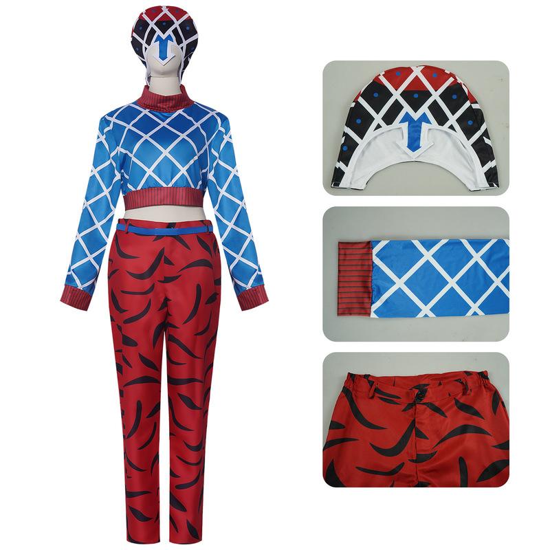 Jojo Guido Mista Cosplay Bizarre Adventure Guido Kostüm Halloween Uniform Oberteil Hose Anime Karneval Party Anzüge Outfits