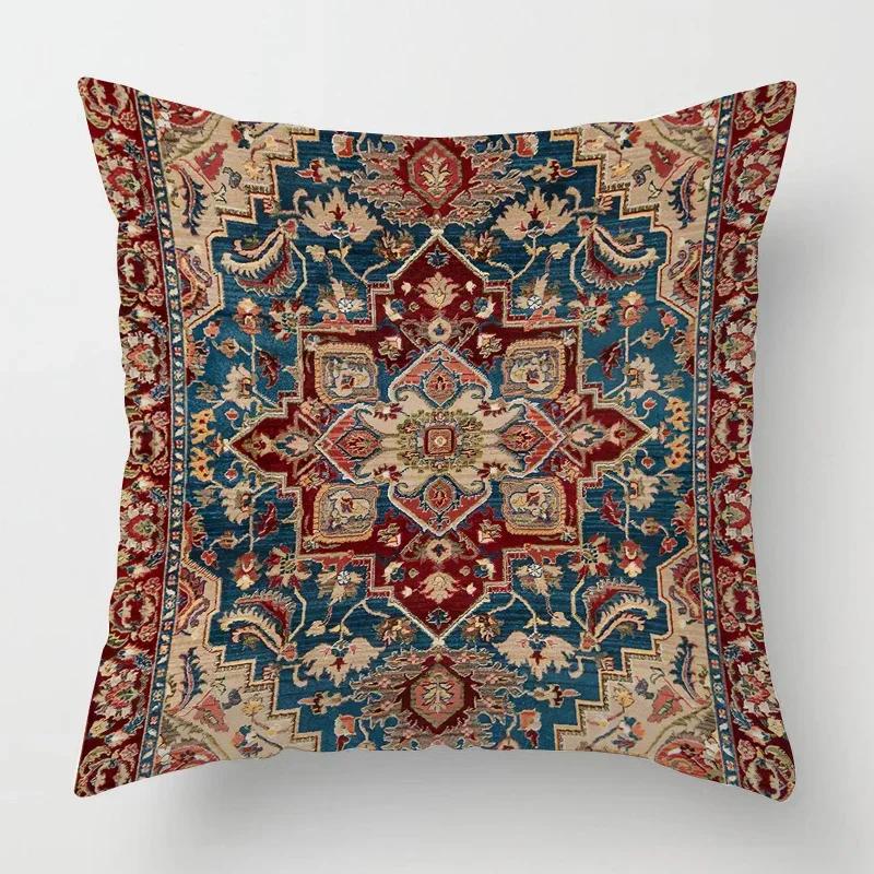 Home Decoration Moroccan Racial Pattern Pillow Sleeve Living Room Bedroom Car Office Pillow Case Sofa Ethnic Style Decoration