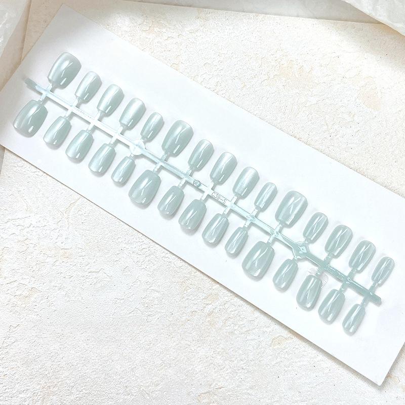 

Короткий съемный лист для нейл-арта цвета молочного чая XS-S-M three sizes 30 pieces/strip