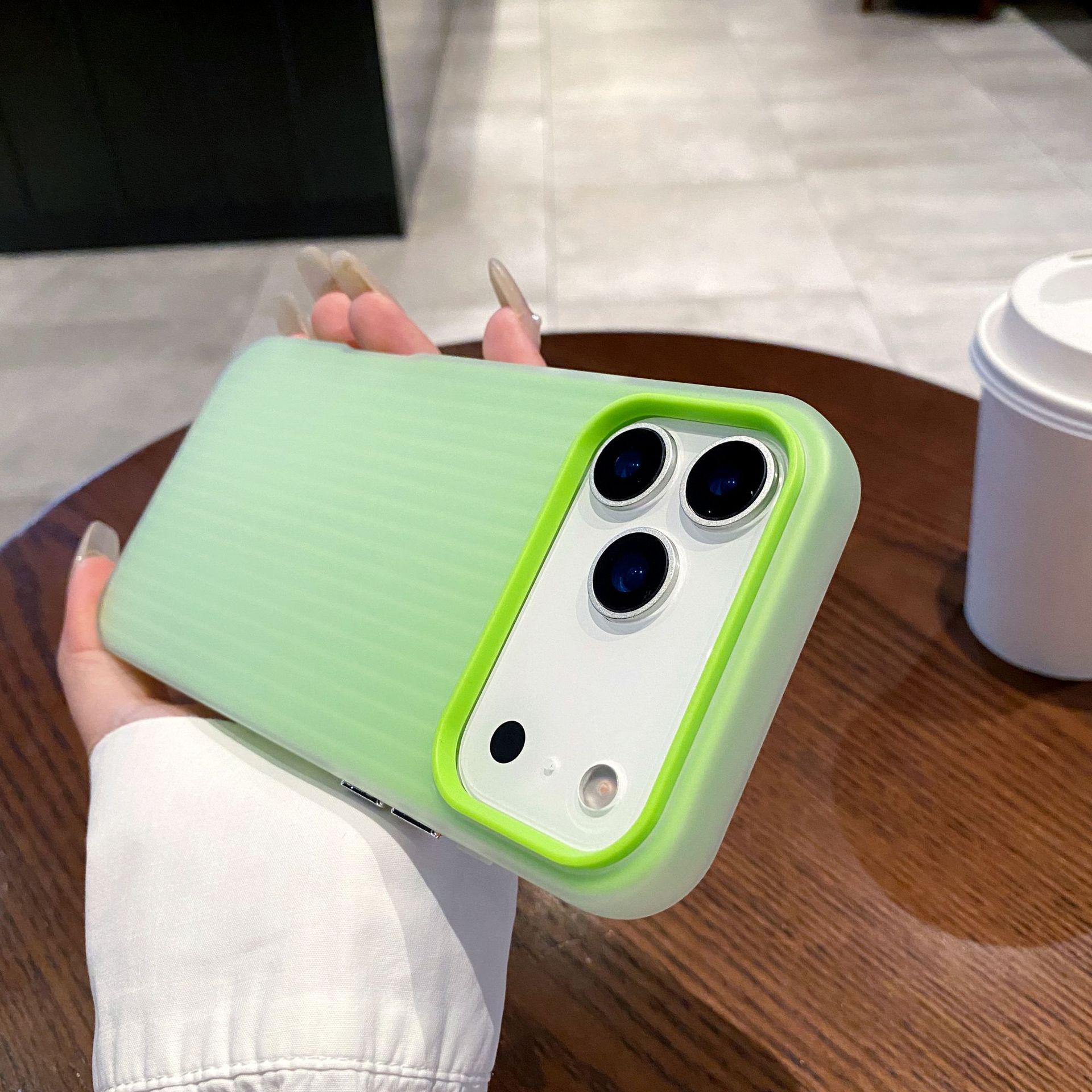iPhone 17 Pro Corrugated Matte Anti-Slip Case - Fits 16 Pro & 15, High-Quality Skin-Feel Design iPhone 12 Pro Max