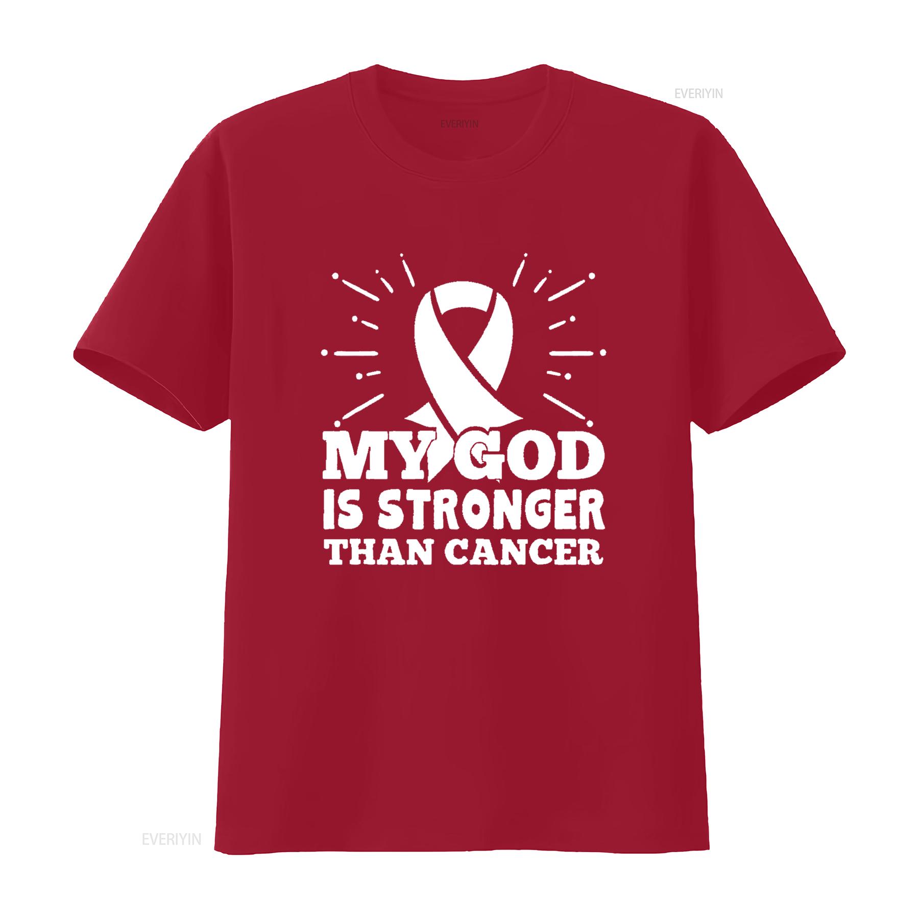 Womens My God Is Stronger Than Lung Cancer Faith Awareness T Shirt Black vintage Washed graphic streetwear Soft homme S