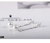 925 Silver Pearl & Crystal Ear Threads: Korean Fashion Jewelry in Three Styles