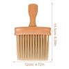 FRCOLOR Haircut Hair Trimming Brush with Wooden Lightweight Inches X Hair Brush for Barbershops and Hair Salons Brush, Handle, 85g, 6.1 4.7 Inches,