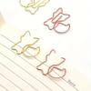 Set of 20 Squirrel - Inspired Paper Clips In Rose Gold & Gold - Charming Bookmarks for Fun Office Organization