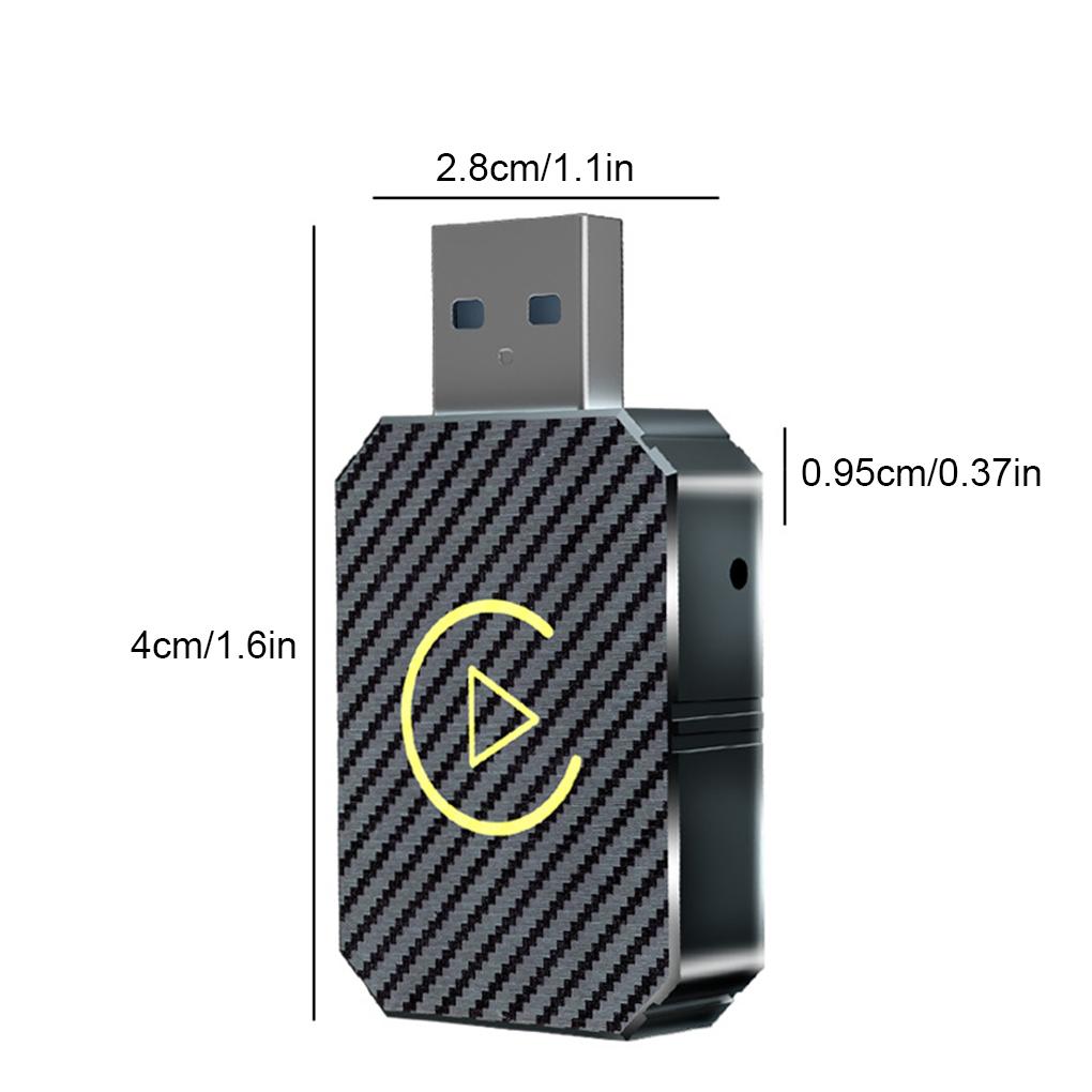 Wireless CarPlay Android Auto Wireless Adapter 2 IN 1 Bluetooth/WiFi Connection Wireless Adapter Plug and Play Auto Accessories