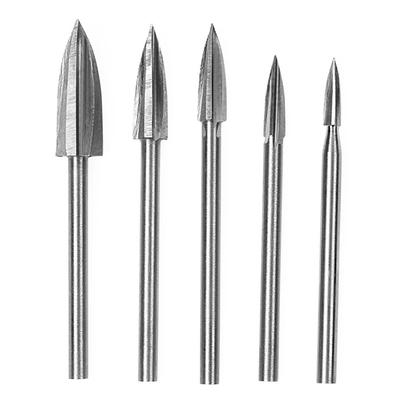 5 Pcs Woodworking Carving Tool Wood Carving Drill Bit Drilling Engraving Tools