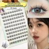 10 Rows Sunflower Glue-Free False Eyelashes Diy Segmented Reusable No-Removal Thick Lash Extension Enlarge Eyes Daily Use