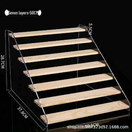 Acrylic Two-Tier Bubble Mart Doll Display Stand