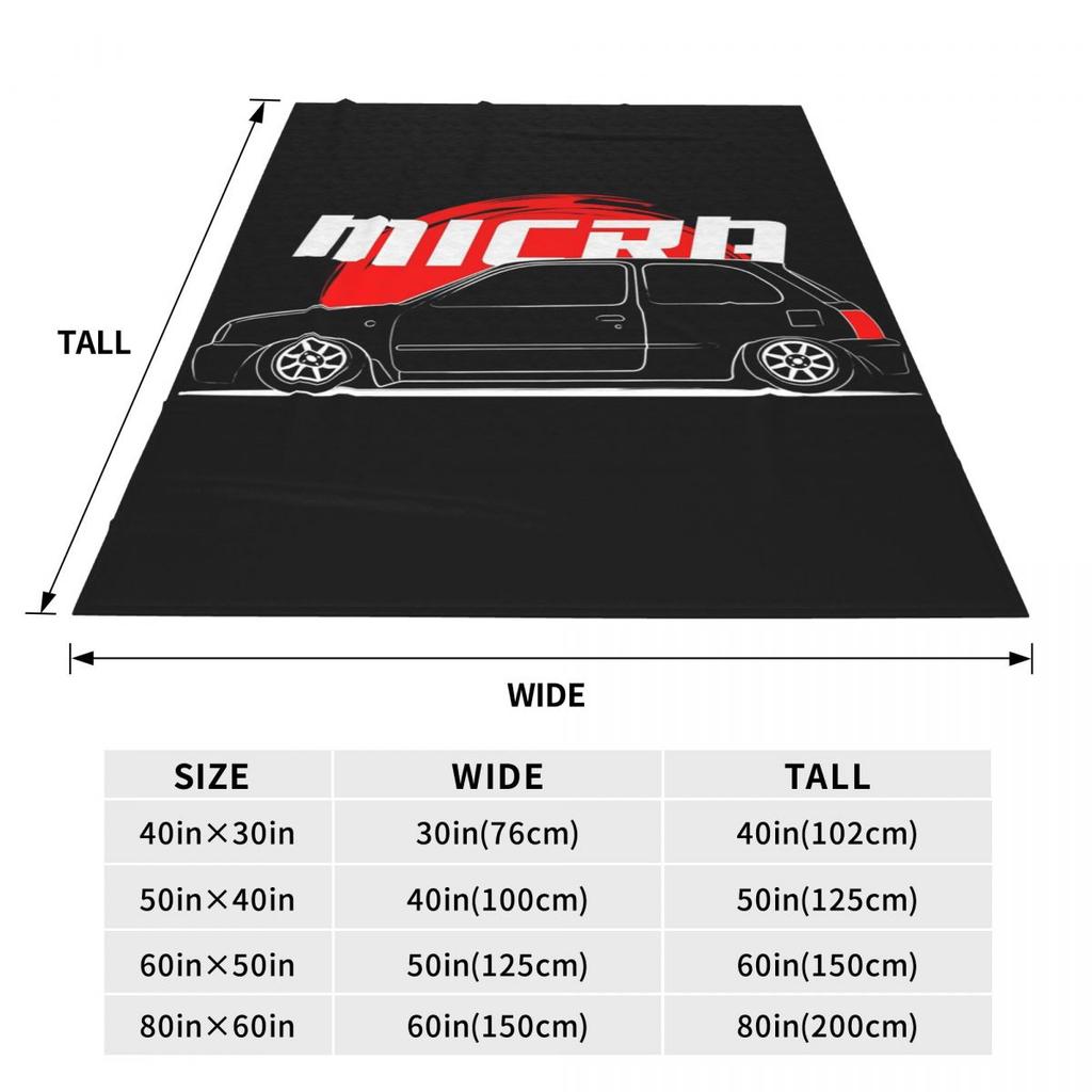 JDM Micra Blanket Soft Warm Flannel Throw Blanket Plush for Bed Living room Picnic Travel Home Couch