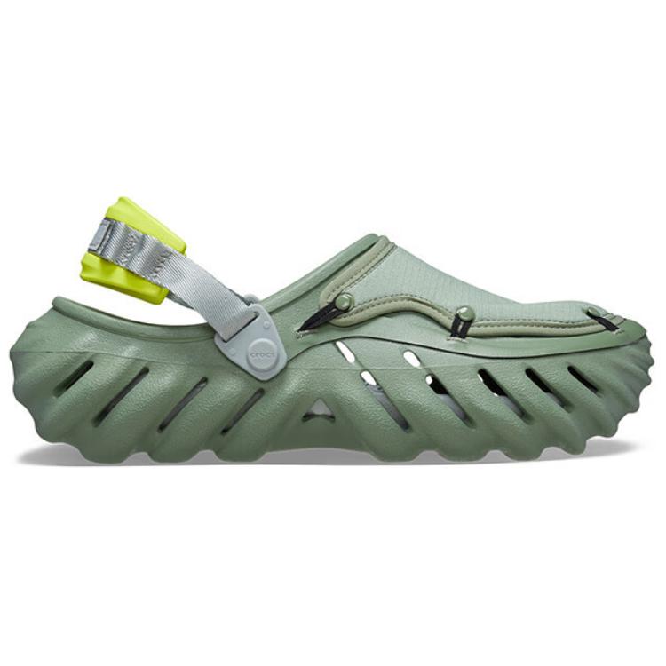 Crocs Echo Ripstop Clog Moss Unisex Sneakers Green Multi 210334-3WP
