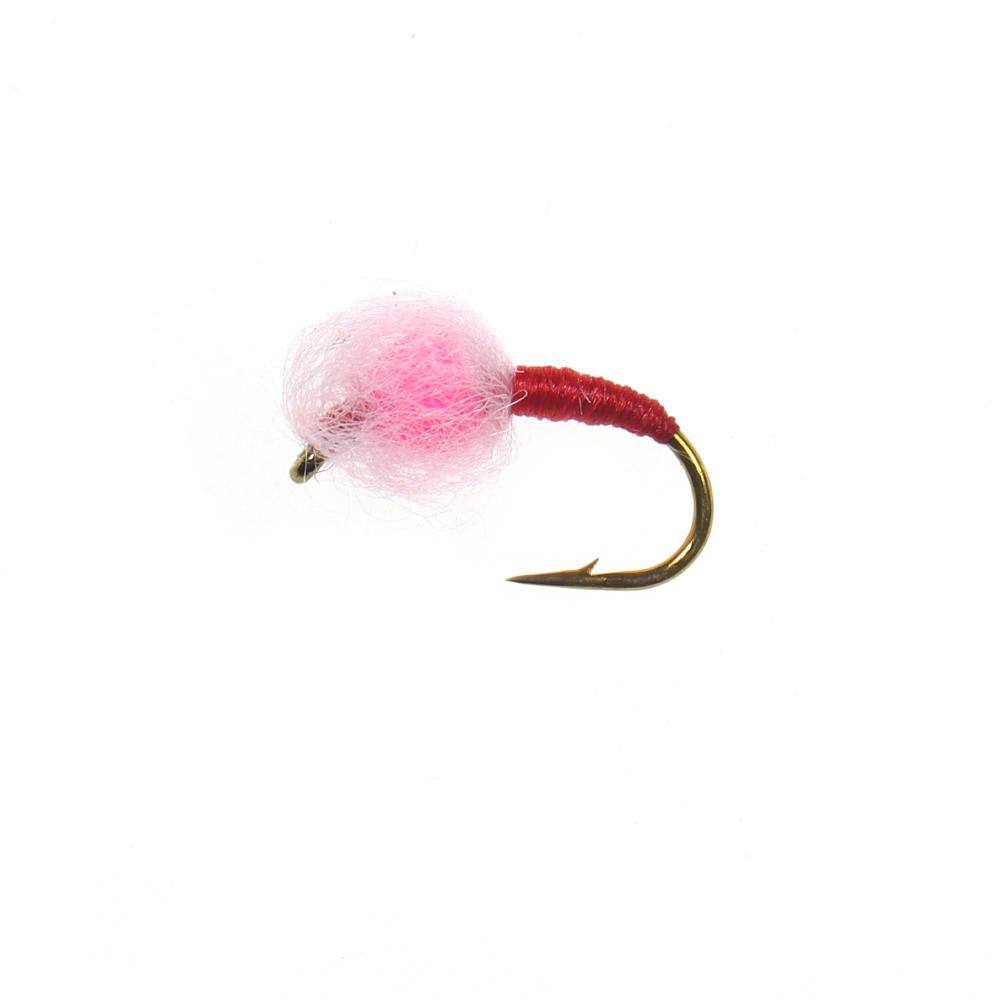 5pcs 10 Pcs/box Translucent Tungsten Bead Core Hard Egg Fly Glo Bug Fly Fishing Flies Lures Size 12#