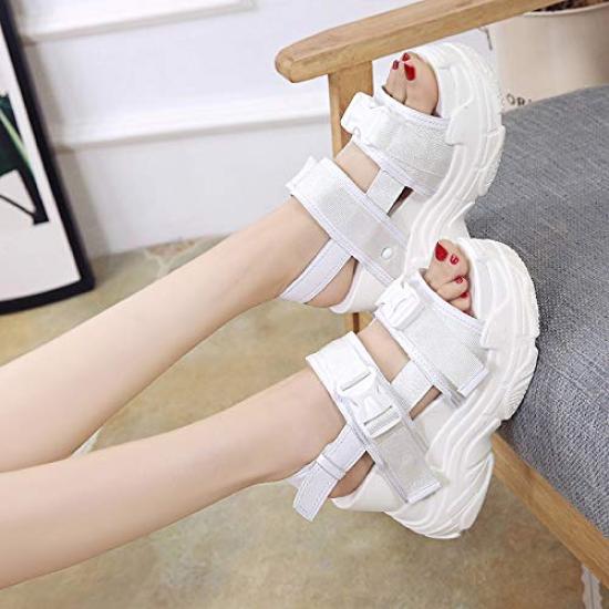Platform Sports Sports Easy To Walk In [D.IIZOO] Women's Sandals, Sandals, Sandals, Summer, Anti-Slip, Sandals, Velcro, Sports, Women's Shoes,
