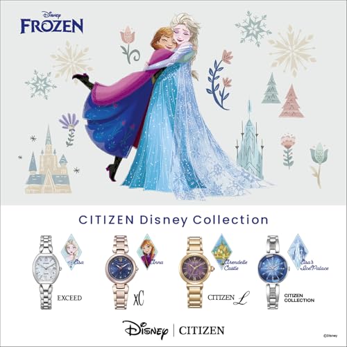 Citizen Disney Collection Arendelle Castle Waterproof Limited Edition Watch, Warm Gold, EM1079-89W, Women's