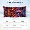 Dragon Phoenix Theme Beach Towel Personalized Custom Name & Text Soft Quick Dry Beach Towel for Swimming Travel
