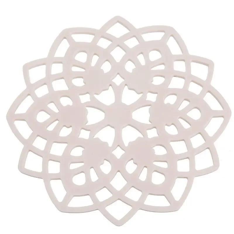 

Heat Resistant Tea Coaster Mat, Universal Non-Slip Silicone Pad for Hot Pots & Mugs, Kitchen Dining Accessory серый