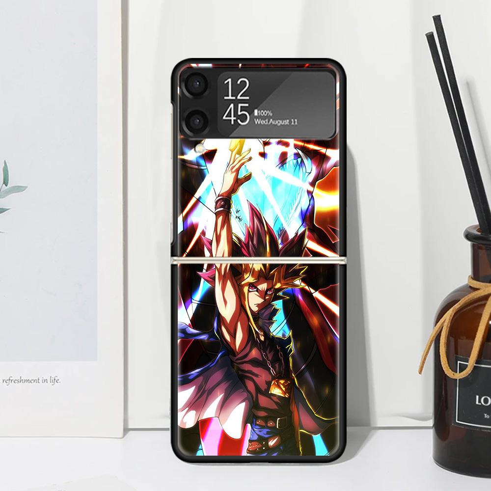 Game Yu-Gi-Oh Phone Case Cover for Samsung Galaxy Z Flip 7 6 5 4 3 5G Flip3 Flip4 Flip5 ZFlip6 ZFlip7 Black Fundas Galaxy Z Flip