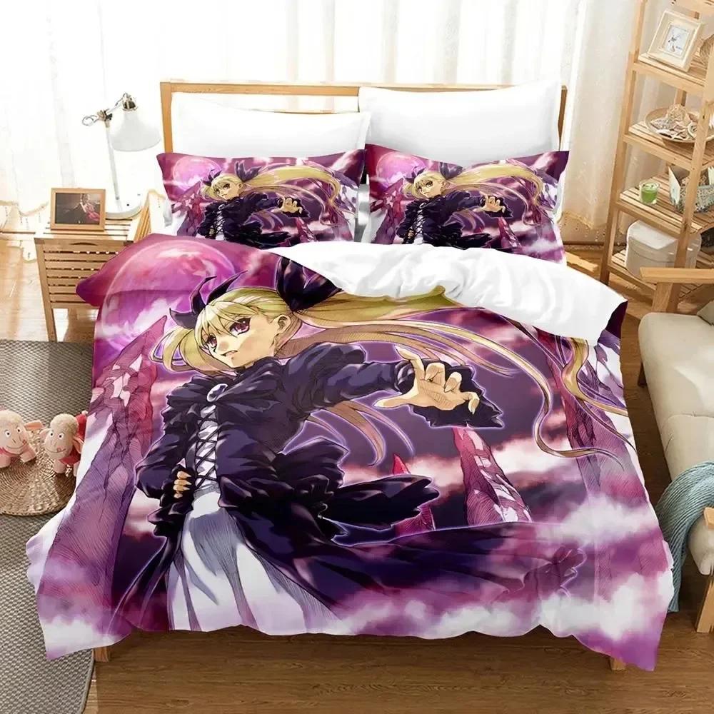 Anime Dance In The Vampire Bund Comfortable Duvet Quilt Cover Pillowcase Bedding Set Children Bedroom Decoration Home Textile
