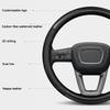 38CM Carbon Fiber Texture Car Steering Wheel Cover For Ford Mustang Fiesta Focus Mondeo Kuga Ecosport Edge Explorer F150 Sticker RM9