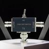 2 Way Manual Coaxial Antenna Switches Connector 100W 0-50MHz 1 Input & 2 Outputs with OFF/Ground Protection B