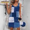 Fashion Summer Spring Sleeveless U-Neck Casual Dresses