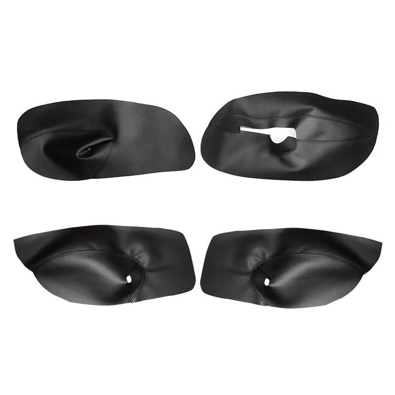 Tylko 4 drzwi miękka skórzana pokrywa podłokietnika na drzwiach do VW Golf 4 MK4 Bora Jetta 1999 - 2005 podłokietnik na drzwiach samochodu Panel skórzany pokrowiec tapicerka