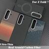 Luxury Ultra-Thin Real Aramid Carbon Fiber For Kevlar Magnetic Protect Mobile Phone Case For Samsung Z Fold 7 High Quality Cover