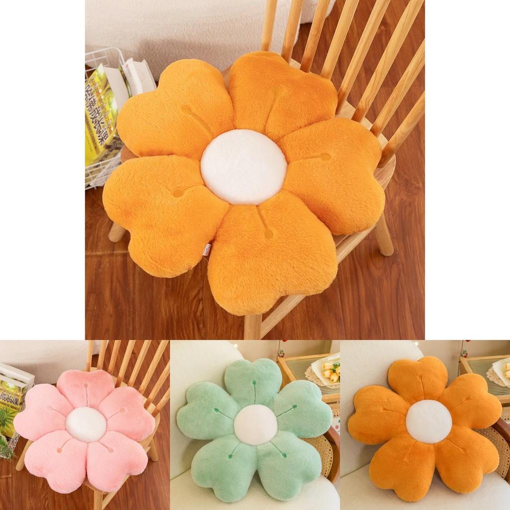 Comfortable Rabbit Hair High Weight Plush Daisy Cushion For Home And Office Use