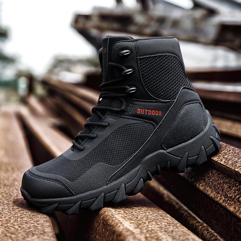 Magnum Plus Size Breathable Tactical Hiking Boots - Wear-Resistant Military Mid-Cut Combat Footwear