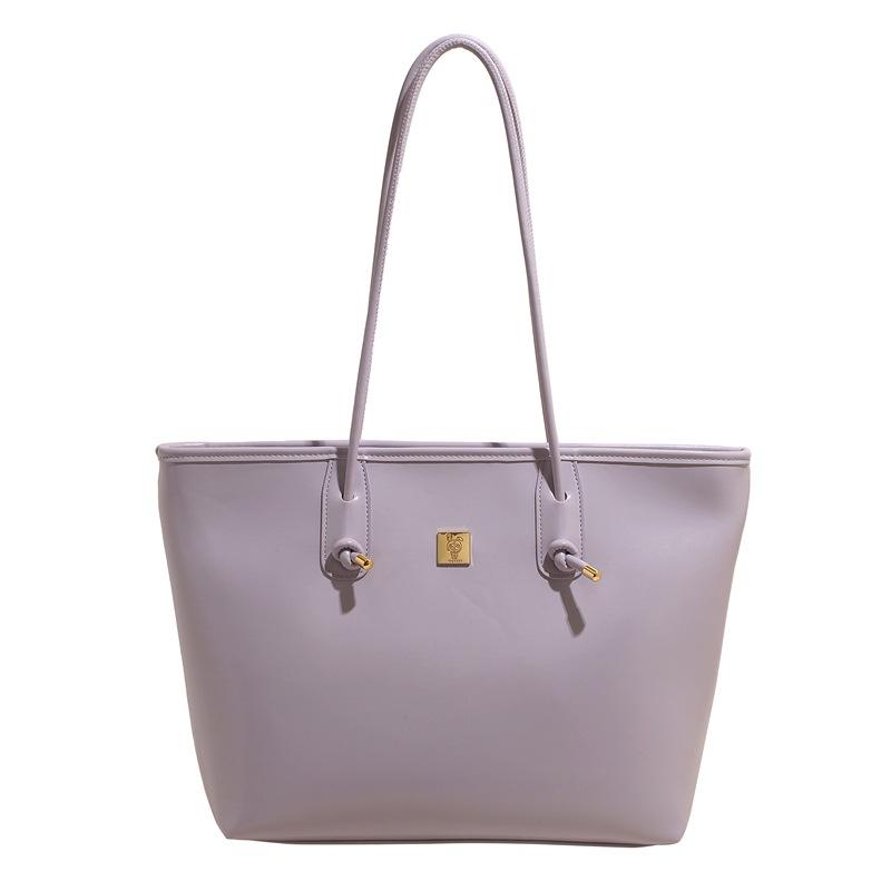 

Популярная повседневная сумка-тоут большой вместимости из кожи с масляной восковой отделкой, модная, универсальная, для поездок на работу, простая, ветрозащитная, ПУ, на плечо, женская сумка фиолетовый