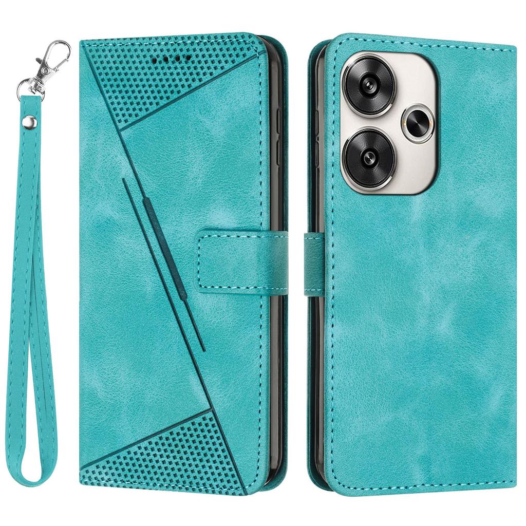 For Xiaomi Redmi Turbo 3 5G/Poco F6 5G PU Leather Stand Phone Case Imprinted Pattern Phone Cover with Stand