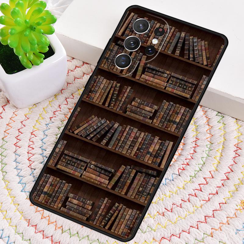 Read Books Library Bookshelf Phone Case For Samsung Galaxy Note 10 Pro S26 S25 S24 S23 S22 Ultra Plus S21 FE S20 Cover