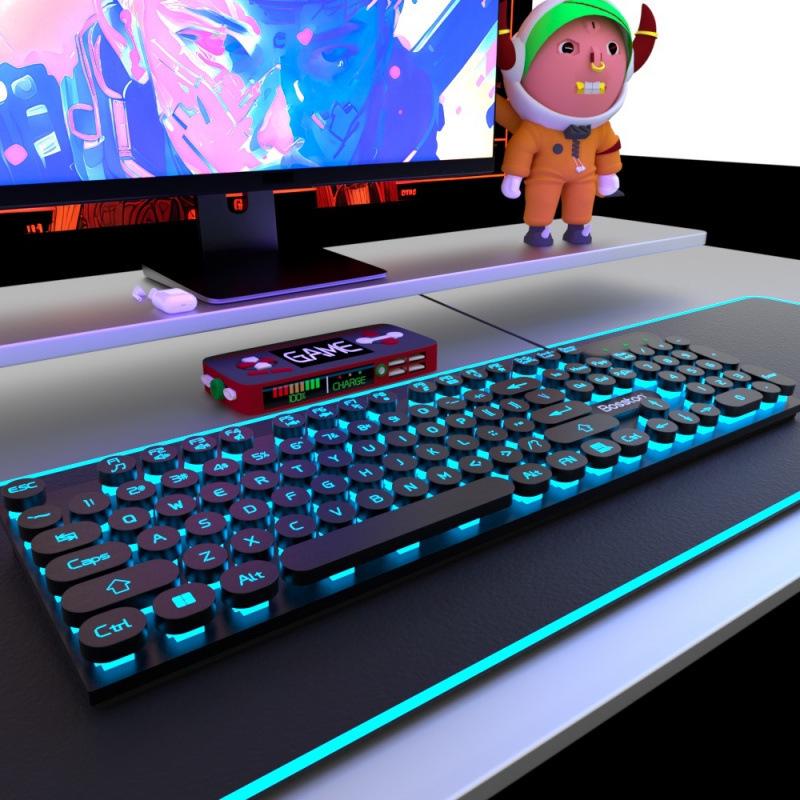 Bluetooth Backlit E-sports Mechanical Keyboard & Mouse Set for PC/Laptop