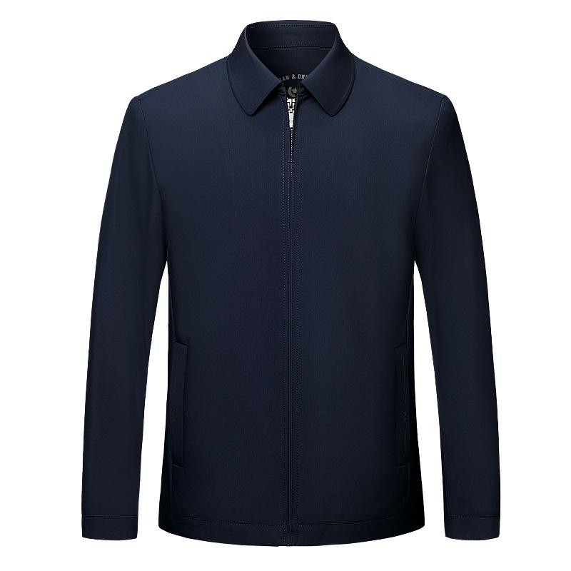 Men's Lapel Jacket Autumn New Middle-aged Business Casual Cadre Daddy Jacket Men's Tops
