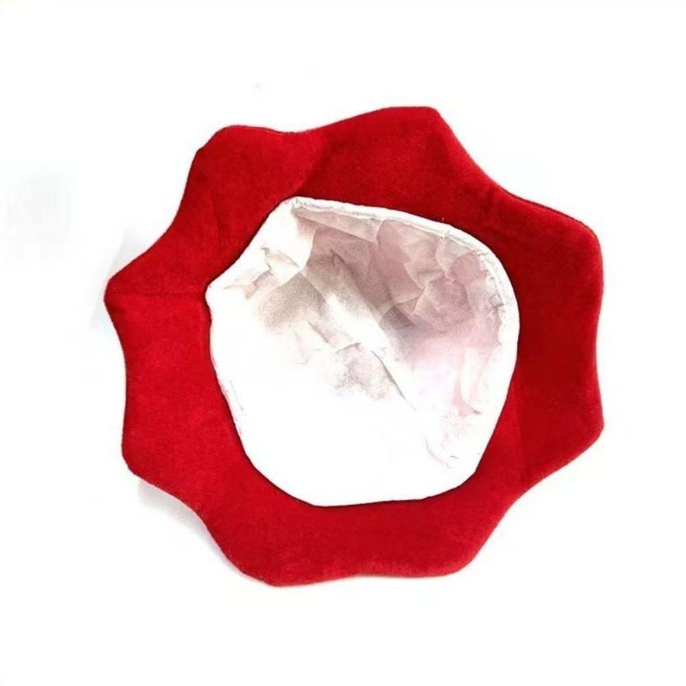 Red Plush Strawberry Hat Cartoon Strawberry Cosplay Fruit Hat Strawberry Headgear  Role Playing