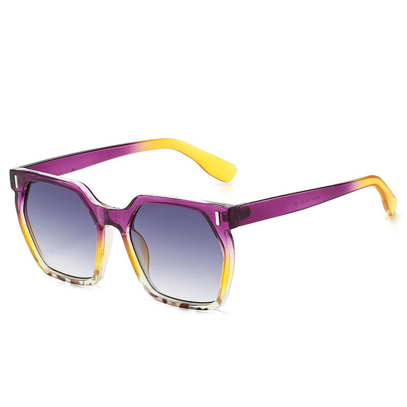 New Style Personalized Square Women Sunglasses Gradient Color Fashion Trendy Shades M6249