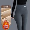 Thickened camel wool thermal pants outer wear cotton pants autumn and winter new gray velvet leggings