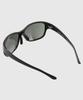 Tuditeo Vis Large Size Uv Protection Horn-Rimmed Running Sunglasses Nylon Lenses C3 Matte Black Green