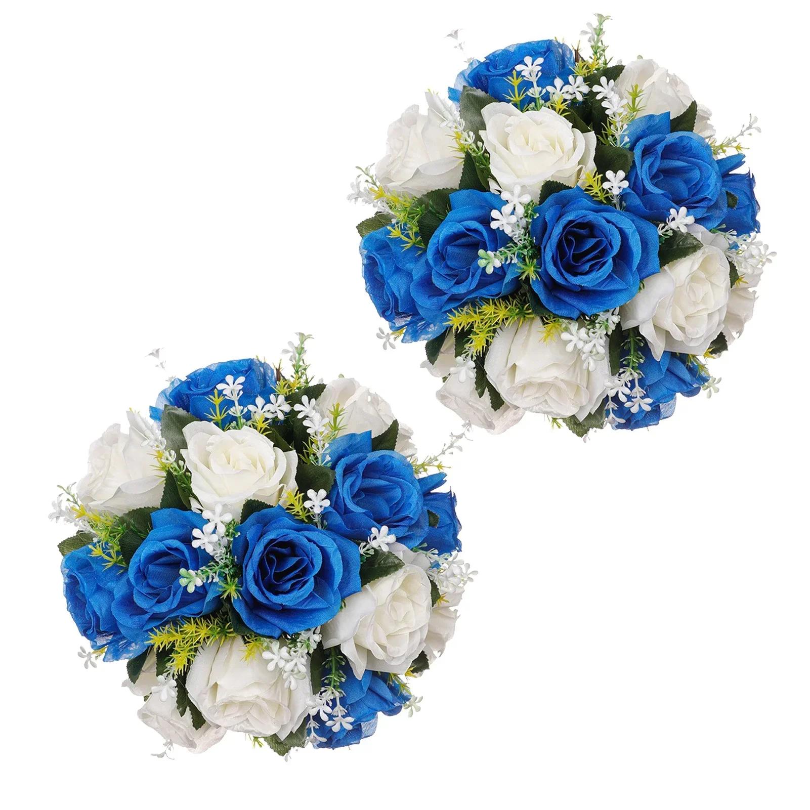 

2 шт. Свадебное украшение для стола, Цветок для украшения дороги, Цветочный шар 26 см, Цветочная композиция, Цветы-указатели, Украшения, Декорация для сцены, Реквизит