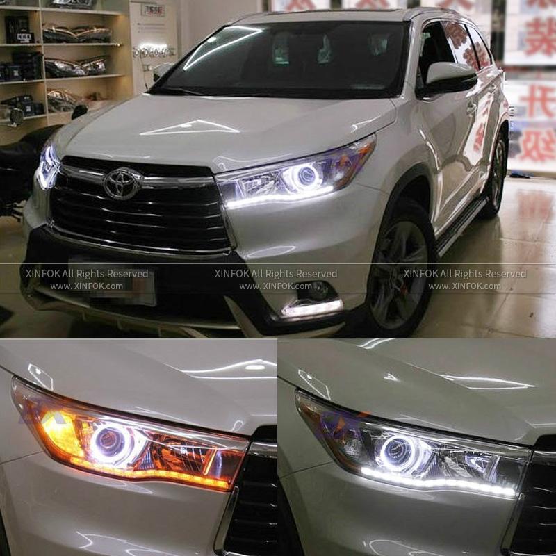 2PCS  LED DRL Car Flowing Light Flexible Waterproof Strip Auto Headlights for Car Driving Light 12V